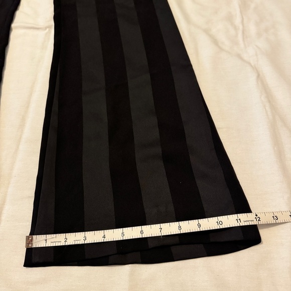 Rebecca Vallance 2 Black Stripe High Waist Wide Leg Pants Trousers Capsule - Picture 10 of 11
